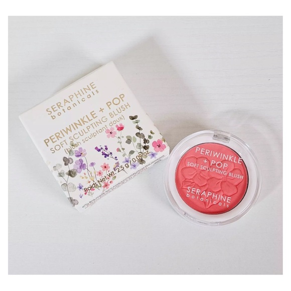 SERAPHINE BOTANICALS Periwinkle + Pop Sculpting Brush in SEASHELL - .09 oz NIB - Picture 5 of 7